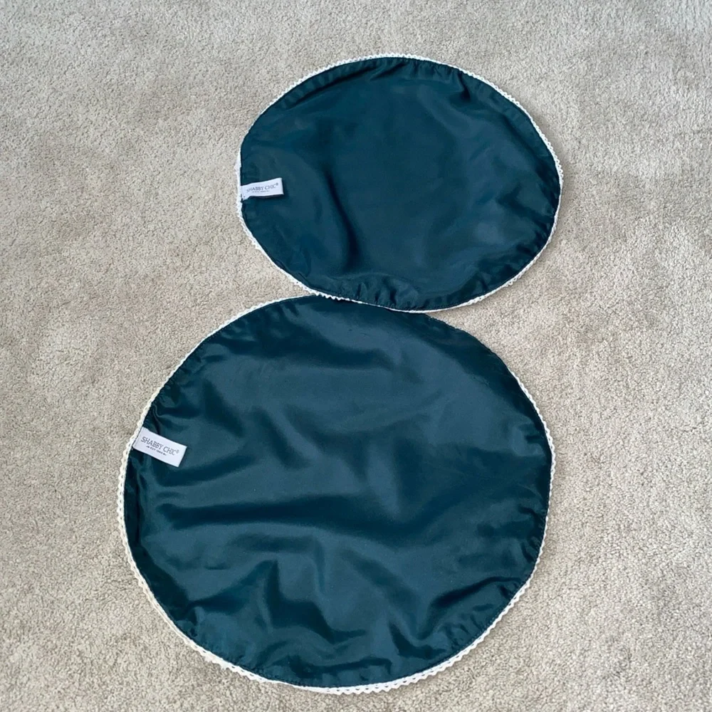 Shabby Chic‎ Round Floral Cloth Placemats Set (2)